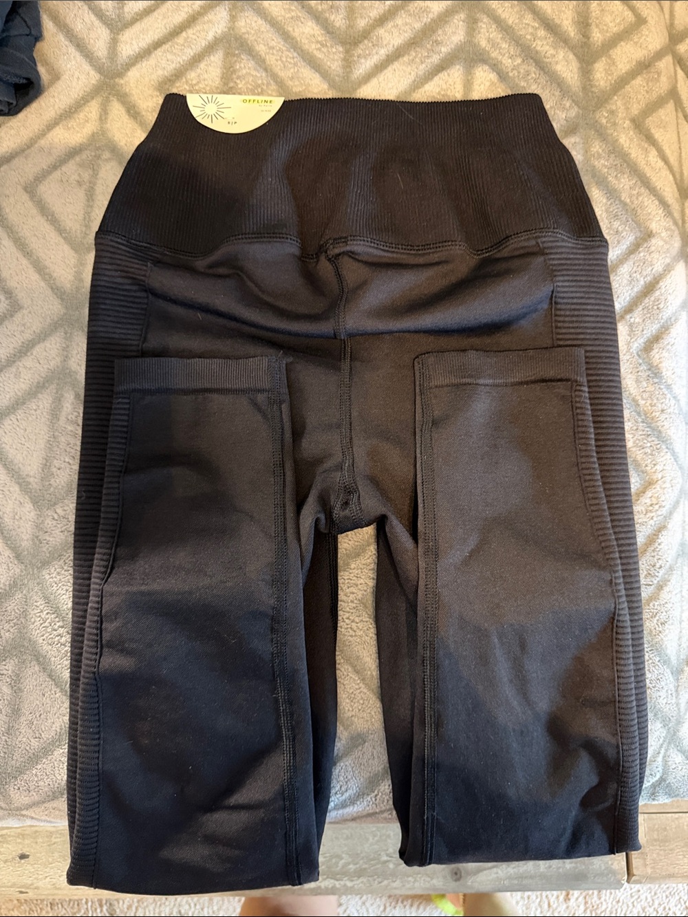Off/Line by Aerie Women’s Black High-Waist Pocket Leggings